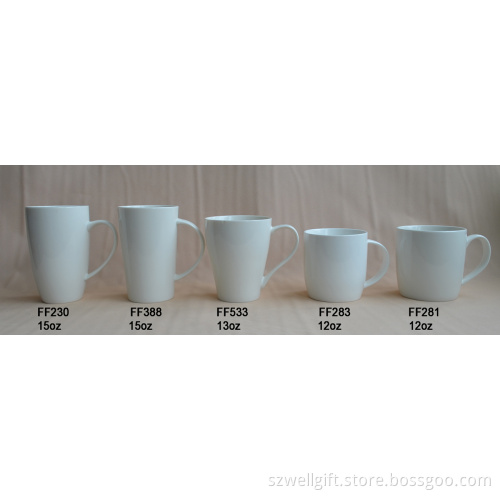 Ceramic Cup Shape Porcelain, New Bone China Mug